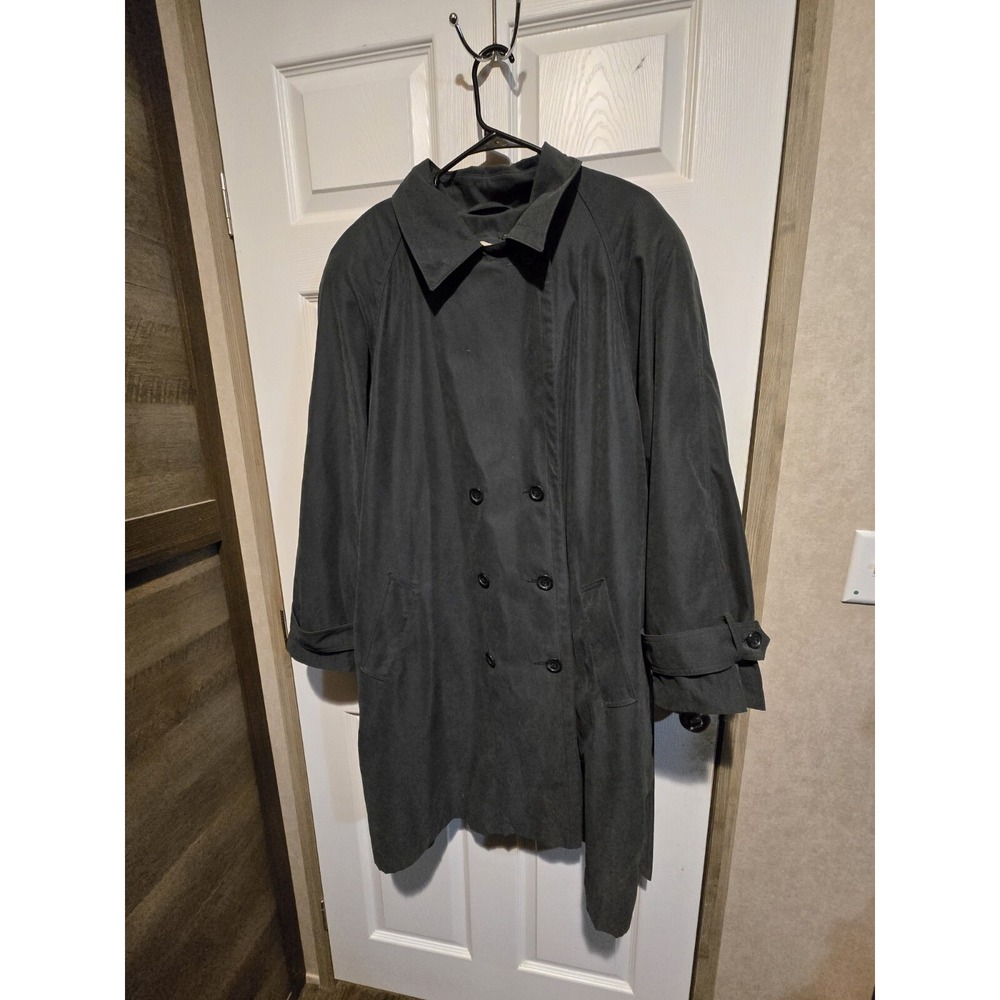 New York Harbor Winter Long Coat w/ Liner Trench Green Teal 24W